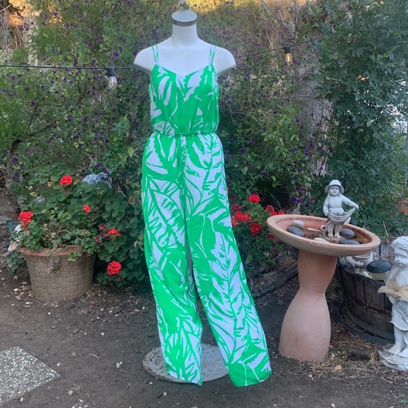 Lilly Pulitzer 20th Anniversary Boom Boom Wide Leg Jumpsuit w/ Pockets Sz Sm - Picture 6 of 13